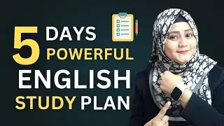 5-DAYS English Study Plan For Busy People | Improve Your English with Best 5 Days English study plan