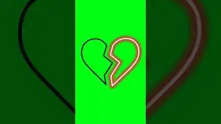 Broken heart Green screen effects 
