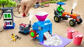 Top most creative Diy tractor making mini Wheat Flour Mill Machine | HOW is flour mill made?
