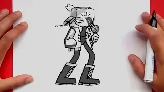 How to DRAW  RUV  from Friday Night Funkin' Mod
