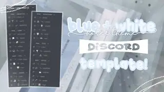 ｡˚⋆🏢﹕ aesthetic blue and white hotel themed discord server template FREE 、ely. °｡˚✿