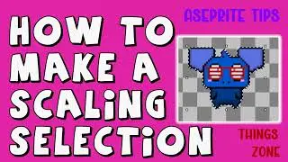 Aseprite Tips/How to make a Scaling Selection. Cómo hacer una selección de escala/Pixel Art 2024