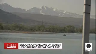 The Great Salt Lake getting billions of gallons of water