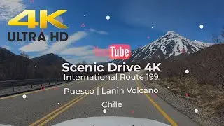 Driving between mountains volcanoes and lakes 4K - Puesco Lanin Mamuil Malal | 2020 | 🇨🇱 |