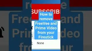 How to remove FreeVee and Prime Video from your Firestick. 