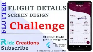 🔴Flutter Flight Details Screen Design Short🔴