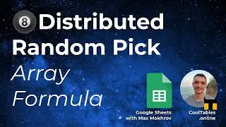 How to mockup your dataset with distributed random pick function in Google Sheets