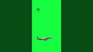 Airplane short Video on Green Screen | Free To Use Video
