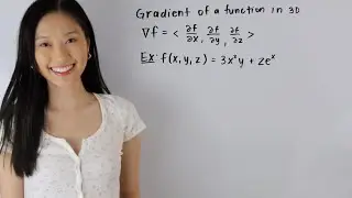 How to find the gradient of a function in 3D | Math with Janine