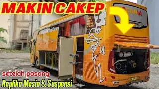 miniature buses are even more cute with engine replicas