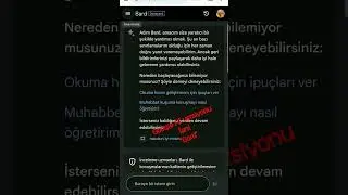 Google AI sunar Bard.  Chat gpt alternatifi ...