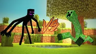 ЭНДЕРМЕН МУТАНТ ПРОТИВ КРИПЕРА МУТАНТА! / ENDERMAN MUTANT VERSUS CREEPER MUTANT!