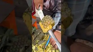 Very Easy Pineapple Cutting In The Philippines -Fruit Cutting Skills