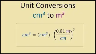 How to Convert Cubic Centimetres to Cubic Metres (Example)