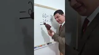 Subtração INCRÍVEL do Mr Bean da Matemática #shorts