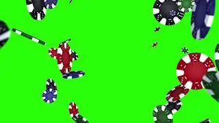 Poker |  Chips | Casino | Free Top Green Screen Animation Video 3D