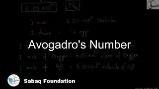 Avogadros Number, Chemistry Lecture | Sabaq.pk