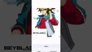 A.I. Draws Valt Aoi in Beyblade X #shorts