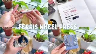 unboxing FERRIS WHEEL PRESS fountain pen inks & ballpoint pen 🌱 calligraphy pen ink swatches