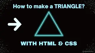 Make TRIANGLE SHAPE with HTML & CSS | A Beginner's Guide | Code Arena