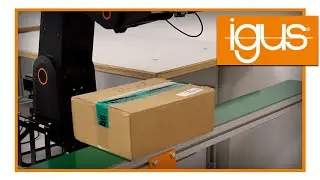 Automated barcode scan with robolink DP robot | robotic production line