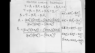 Multiple Linear Regression By Hand (formula): Solved Problem