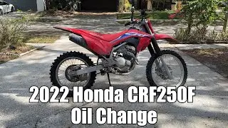 2022 Honda CRF250F Oil Change