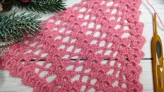 Ажурная шаль крючком ✨ Crochet shawl ✨