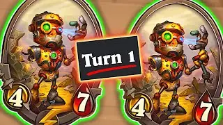 Mech Highroll TURN 1! | Hearthstone Battlegrounds