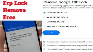 frp lock removal | how to remove frp lock on any android phone || frp lock bypass free