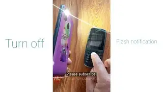 How to turn off flash notification 
