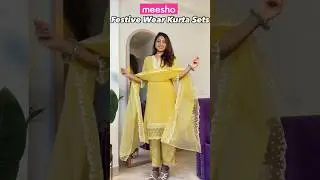 Meesho Festive wear Kurta Sets #meeshohaul #meeshofinds #kurtasetunder500 #kurtaset #shorts #fyp