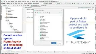 Cannot resolve symbol FlutterActivity android studio