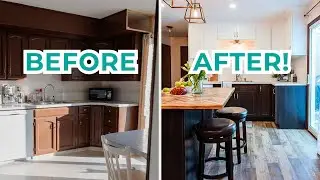 DIY Kitchen Renovation with incredible BEFORE & AFTER makeover | The DIY Mommy