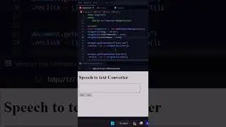 Speech to text converter using HTML-JS . 