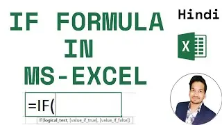 If Function Excel | Logical Functions In Excel In Hindi | If Excel Function