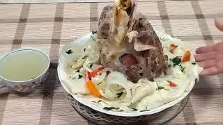 Бешбармак из говяжьей рульки