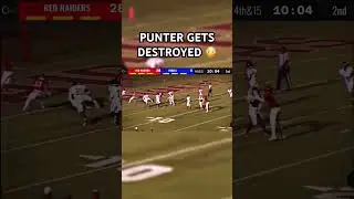 PUNTER GETS DESTROYED 😳 #shorts