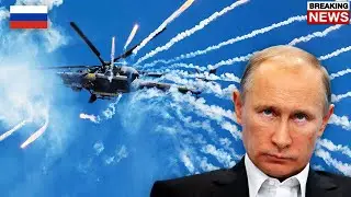 2 MINUTES AGO! BIG EXPLOSION! Russian Helicopter Crashed in Crimea and Killed 2 Pilots!