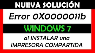 ✅ SOLUCIONAR ERROR 0x0000011b WINDOWS 7 ☝  Error al conectar impresora COMPARTIDA en Windows 10 y 11