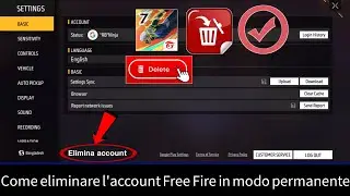 Come eliminare definitivamente l'account Free Fire || Elimina l'account Garena Free Fire