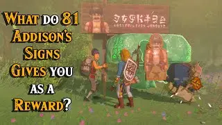 This?! Fixing all 81 Addison's Signs gives you this Reward in Zelda Tears of the Kingdom