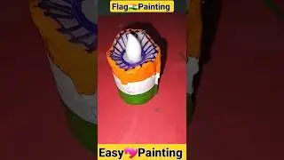 Flag painting on candle🕯 🇮🇳 