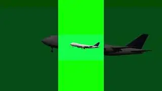 AirPlane Green Screen Video effect  | Free Background video | copyright Free video background