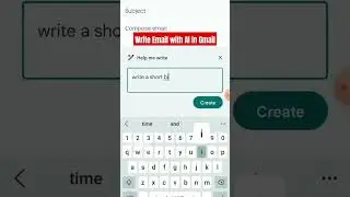 Write Email with AI in Gmail 