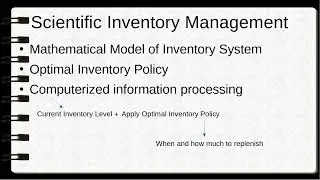 Inventory Theory