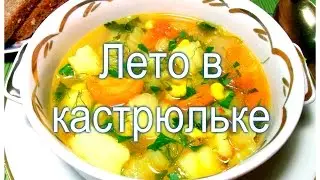 Vegetable soup. Summer in a saucepan