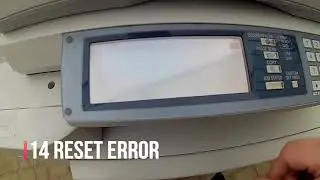 Sharp ARM 550/620/700 MXM 550 620 Reset Machine with Error Code
