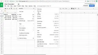 How to tally hours using Google Sheets?
