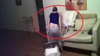 While the husband was at work, his wife was filmed by a hidden camera. The recording shocked him!